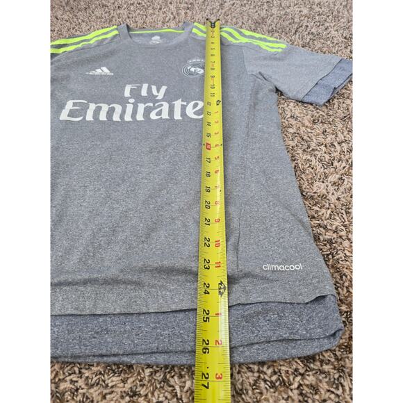 Adidas Real Madrid 2015 James #10 Jersey Gray Climalite Soccer Shirt LFP Men’s S - Picture 11 of 12